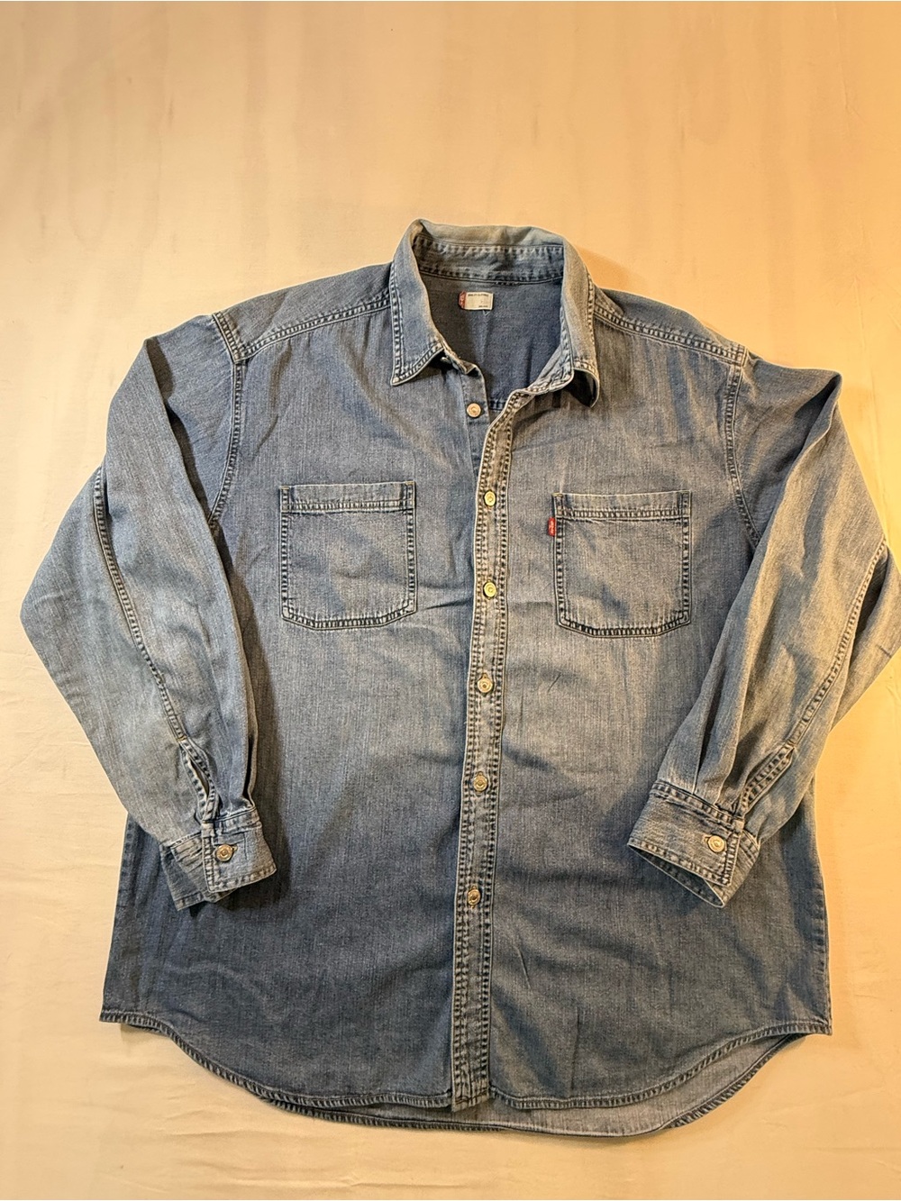 Levi's Blue Washed Denim Shirt